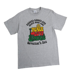 Port & Company Reggae & Craft Beer Festival Peace Love Music Concert Tee Medium